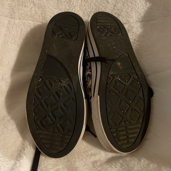 Converse cheetah heart print platform converse size Y2 - Picture 2 of 4